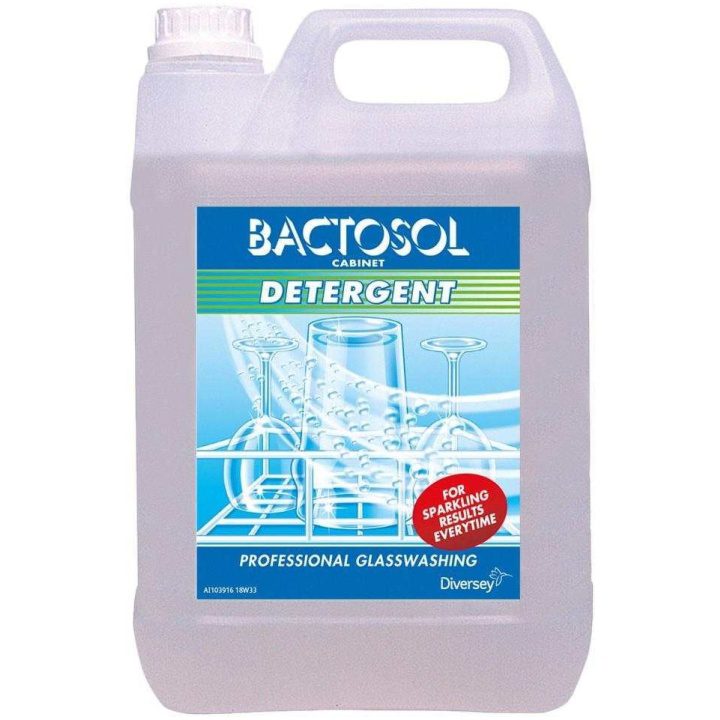 diversey bactosol cabinet glasswash detergent 5 litre p61247 86596 image