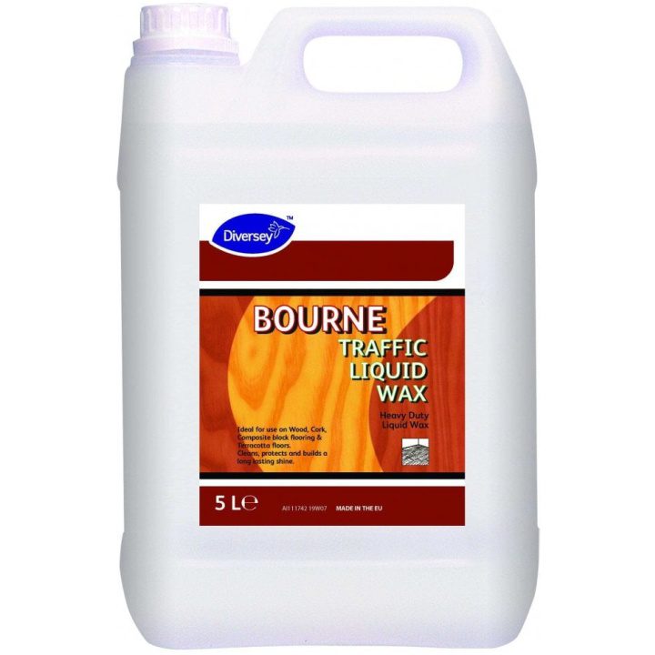 diversey bourne heavy duty traffic liquid wax 5l p61329 86620 image