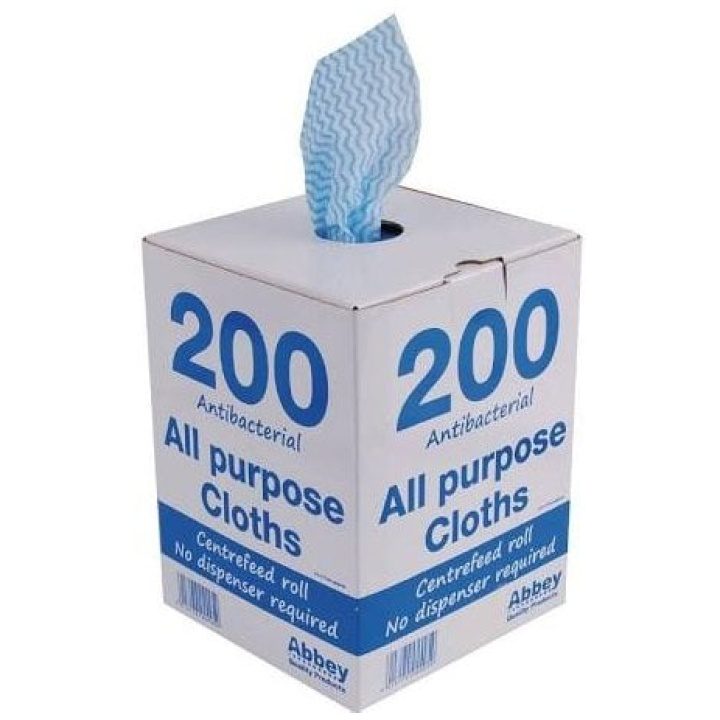 robert scott 200 all purpose cloth dispenser box blue 37x22cm box of 200 p62133 66144 image