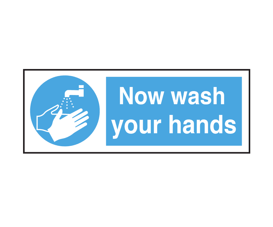 now wash your hands