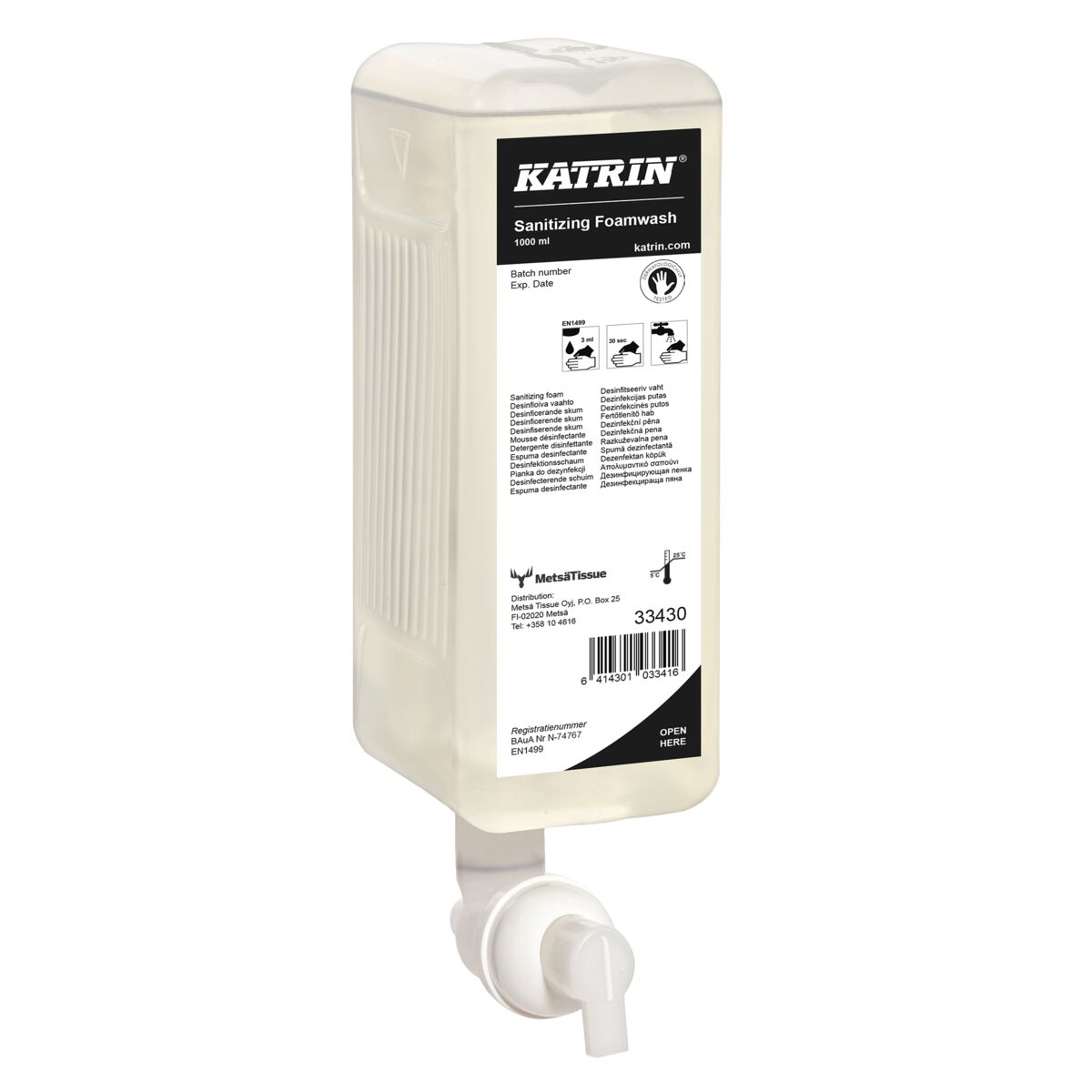 33430 katrin sanitizing foamwash 1000 ml official product image