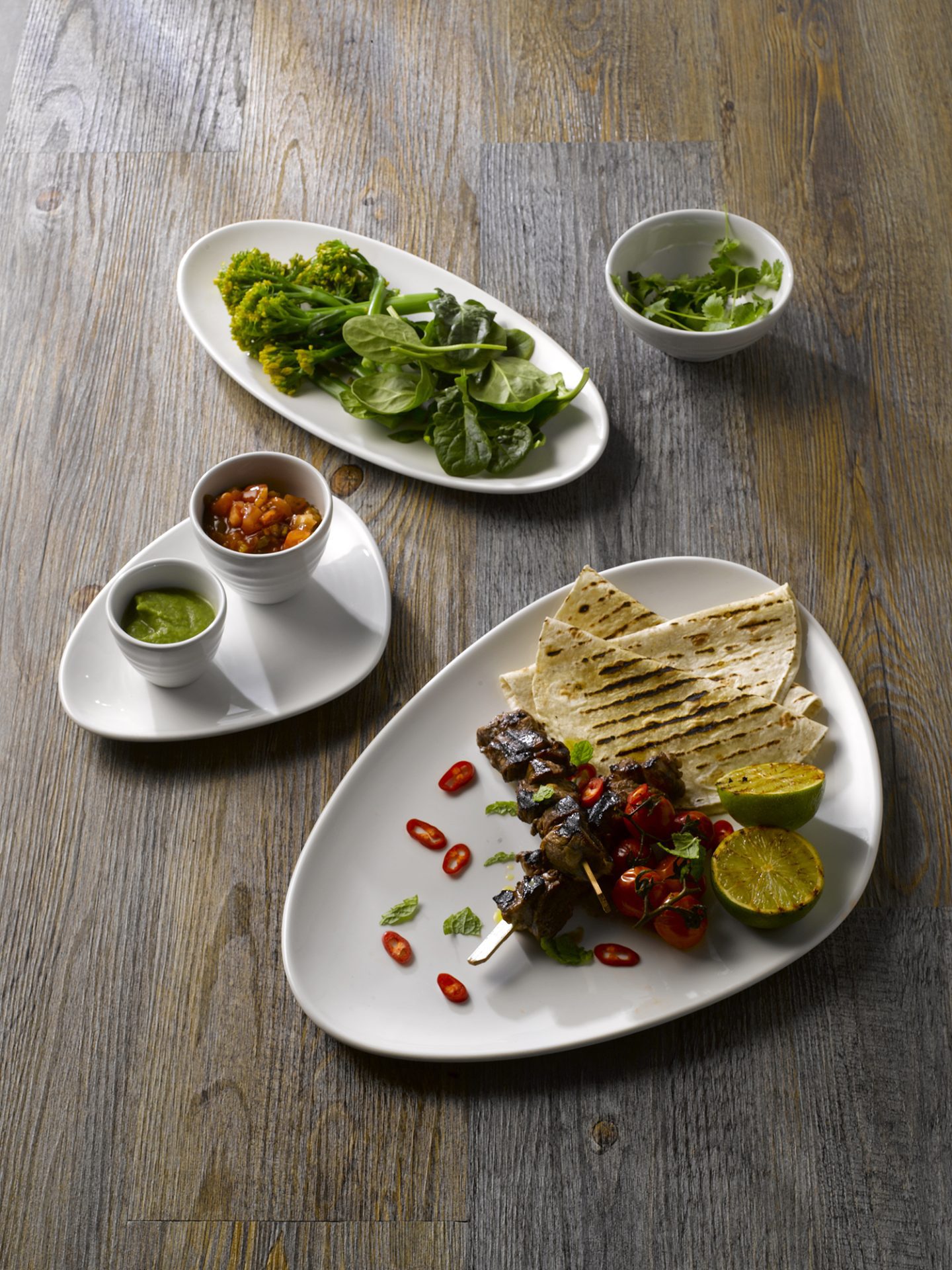 CHEFS PLATES LOTUS WRAPS TACOS MEXICAN 2