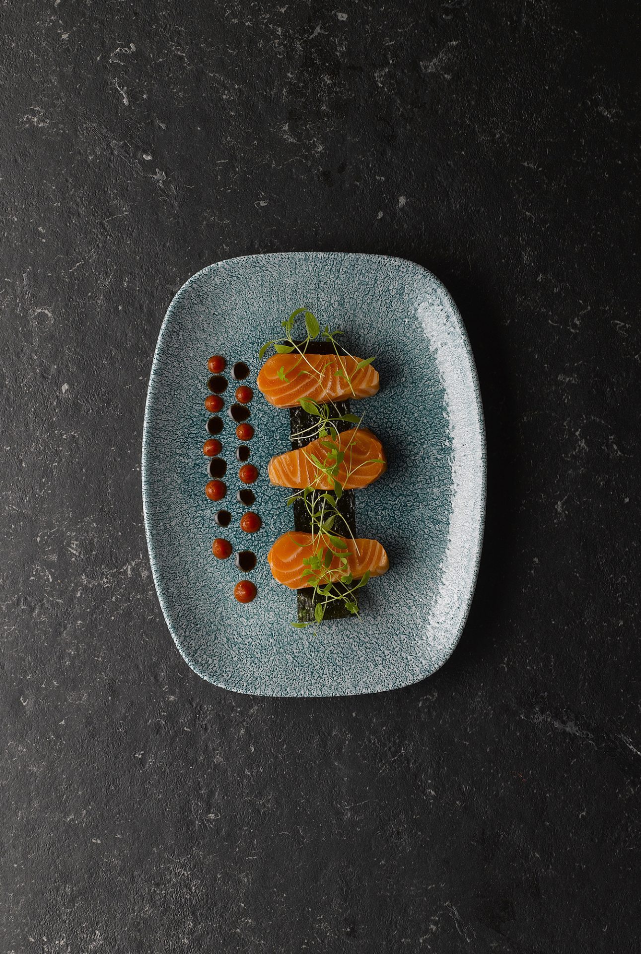 RAKU JADE GREEN SALMON 1