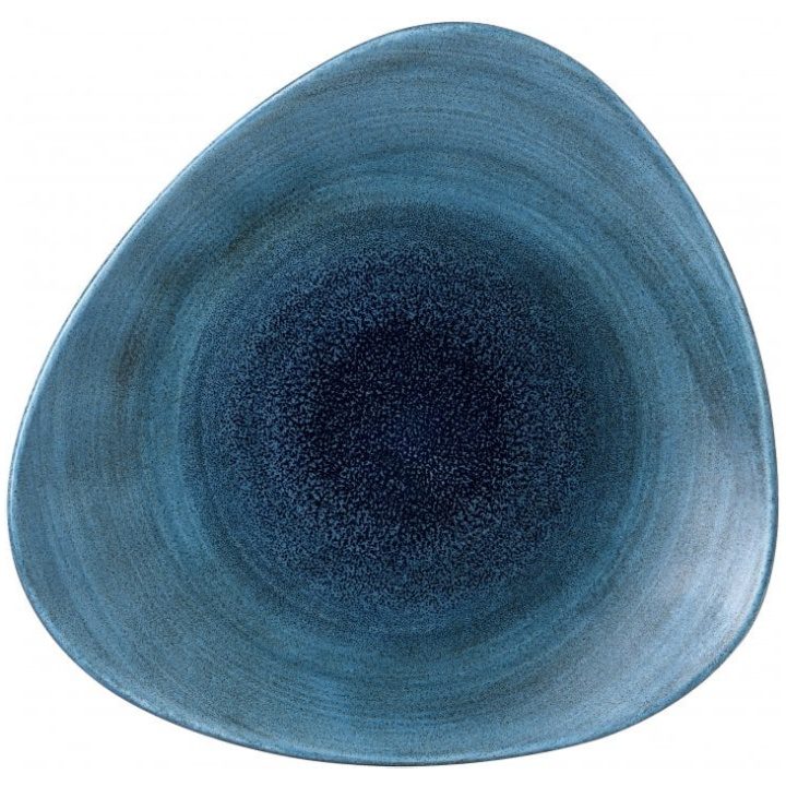 Stonecast Aqueous Lagoon Triangle Plate 26.5cm