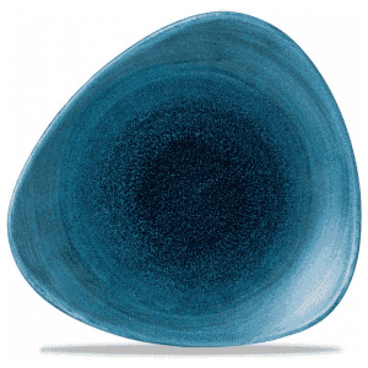 Stonecast Aqueous Lagoon Triangle Plate 31.1cm