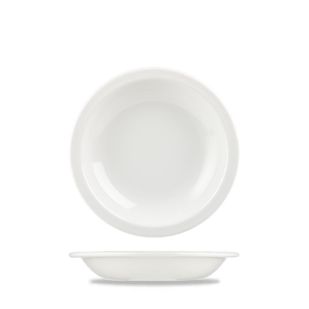 White Nova Rimmed Soup 21cm (49cl)