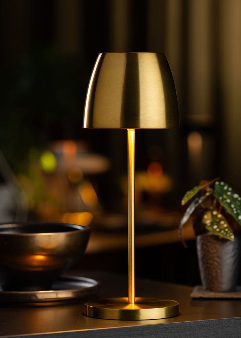 Montserrat LED Cordless Lamp 30cm - Gold - RE - Image 2