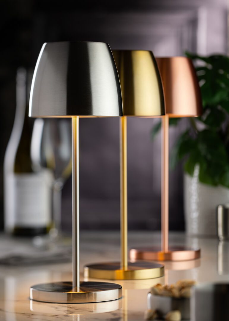 Montserrat LED Cordless Lamp 30cm - Brushed Silver - Image 4