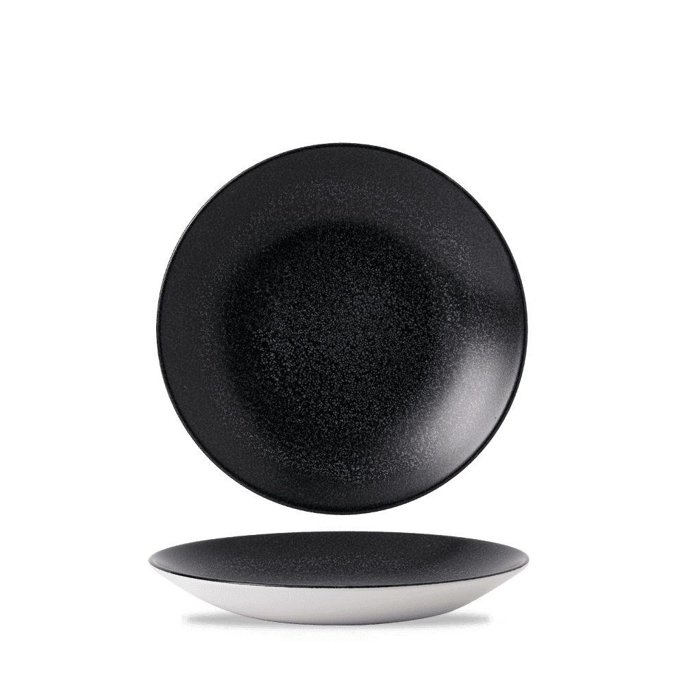 Evo Origins Midnight Black Deep Coupe Plate 25.5cm
