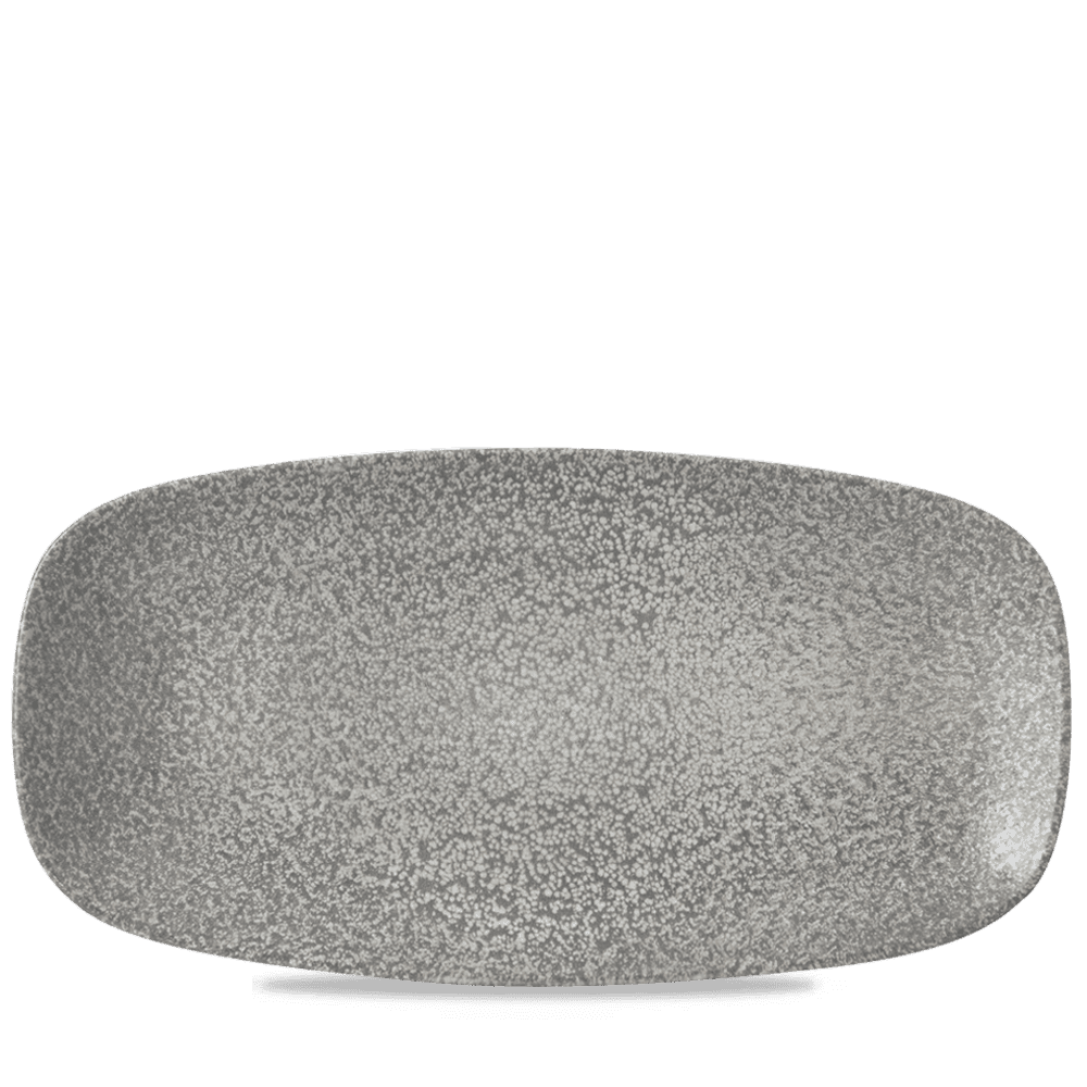 Evo Origins Natural Grey Chefs' Oblong Plate 35.5x18.9cm