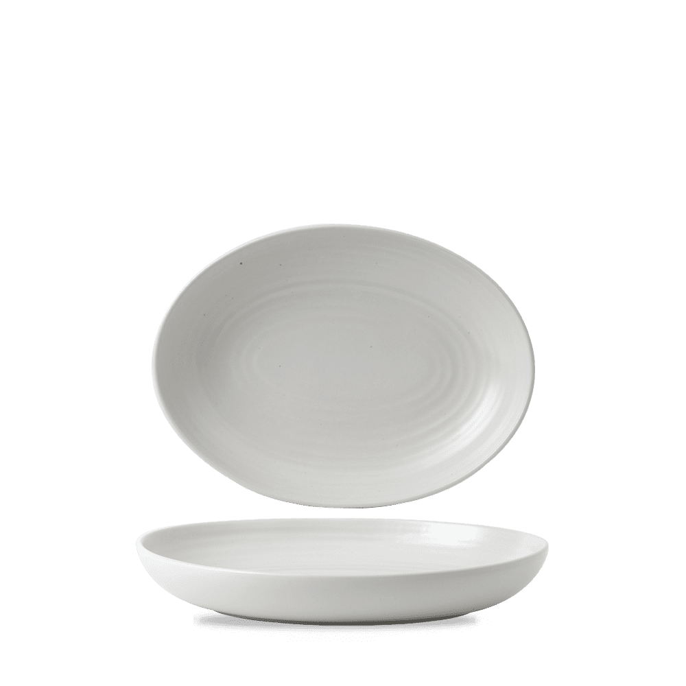 Evo Pearl Deep Oval Bowl 26.7x19.7cm