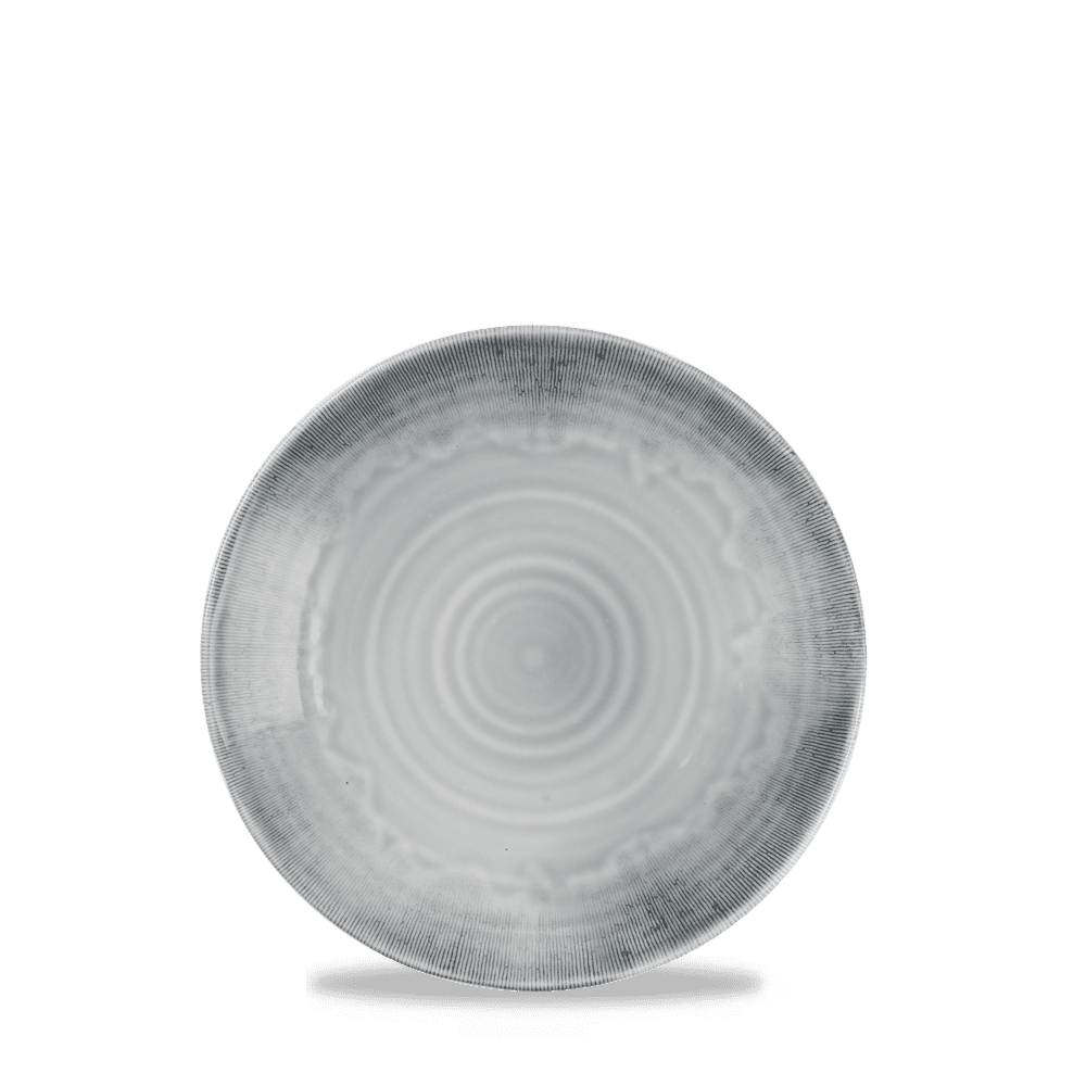 Harvest Flux Grey Organic Coupe Plate 29cm
