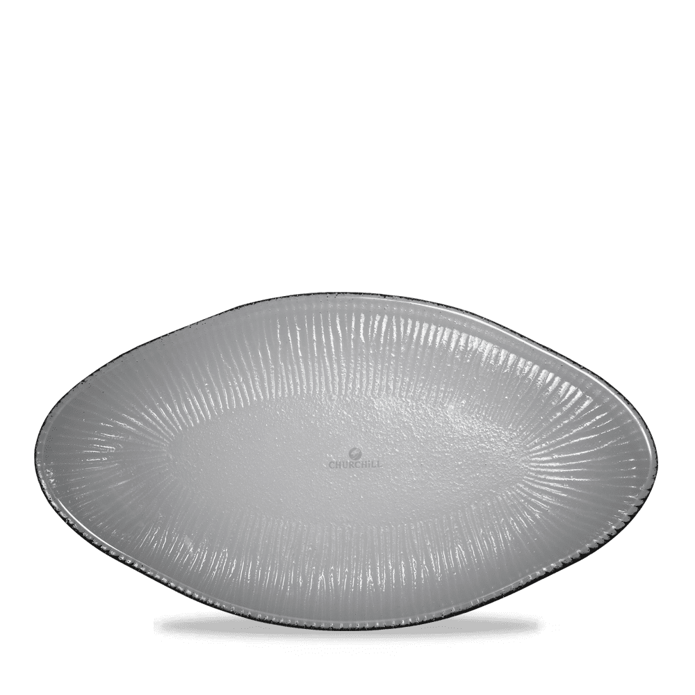 Bamboo Organic Oval Glass Bamboo Platter Dusk 30x16.2cm