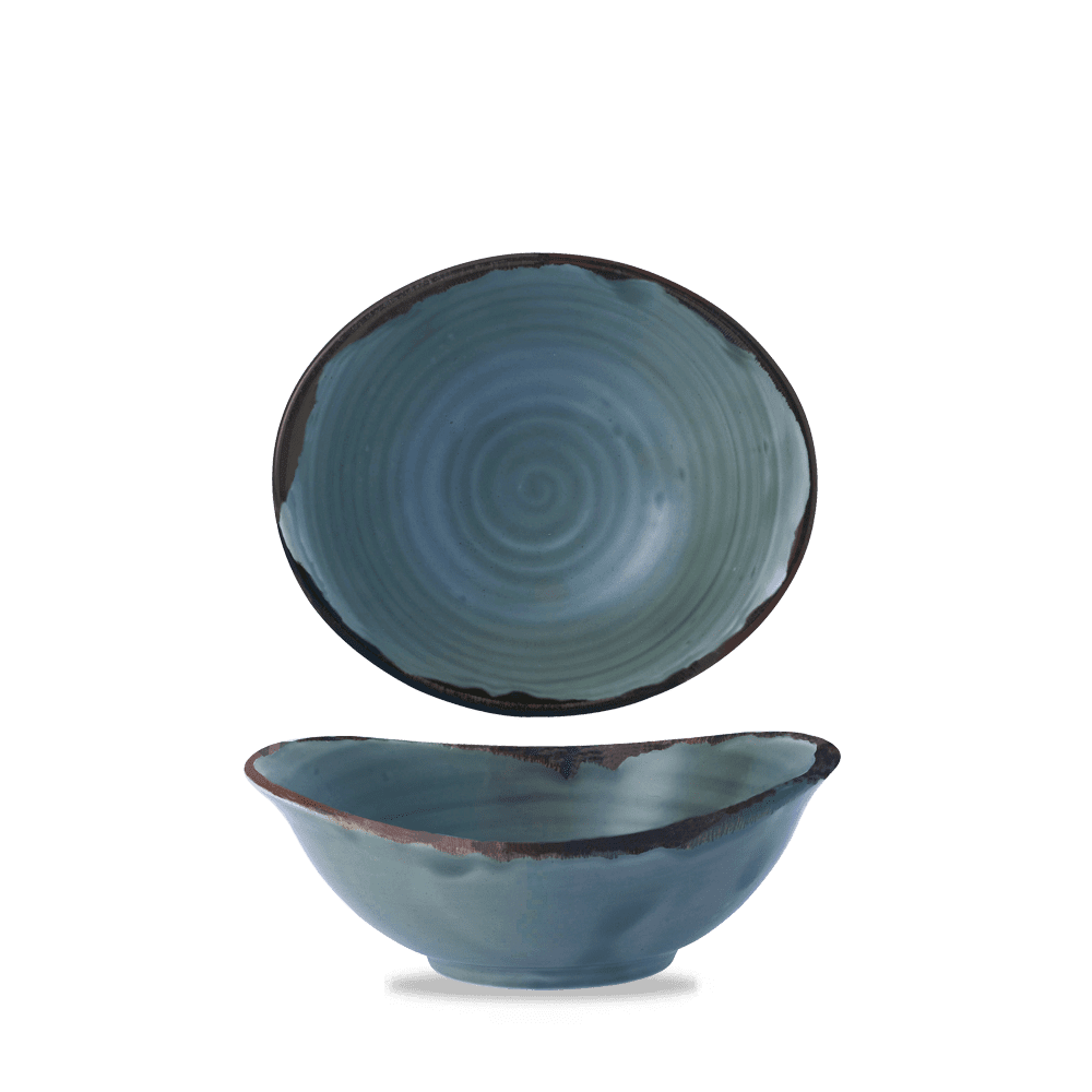 Harvest Blue Deep Bowl 19.9x16.8cm