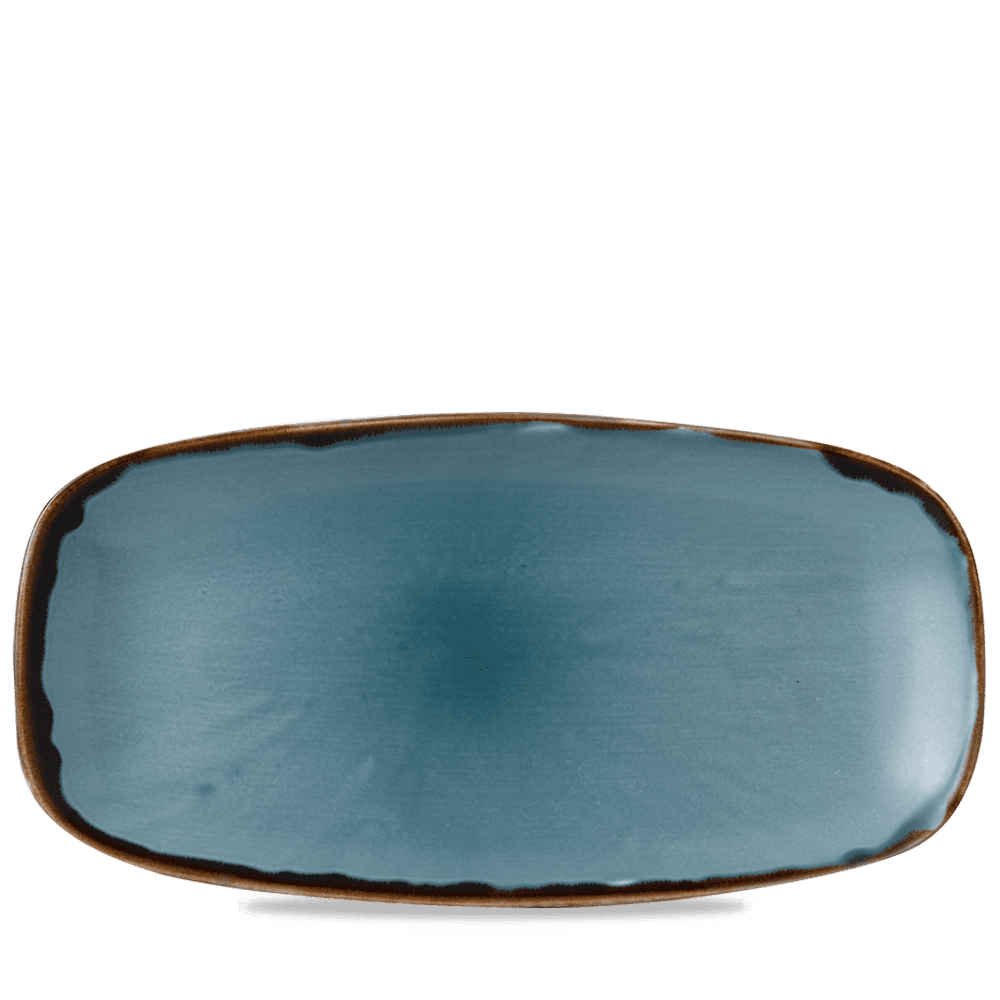 Harvest Blue Chefs' Oblong Plate 35.5x18.9cm