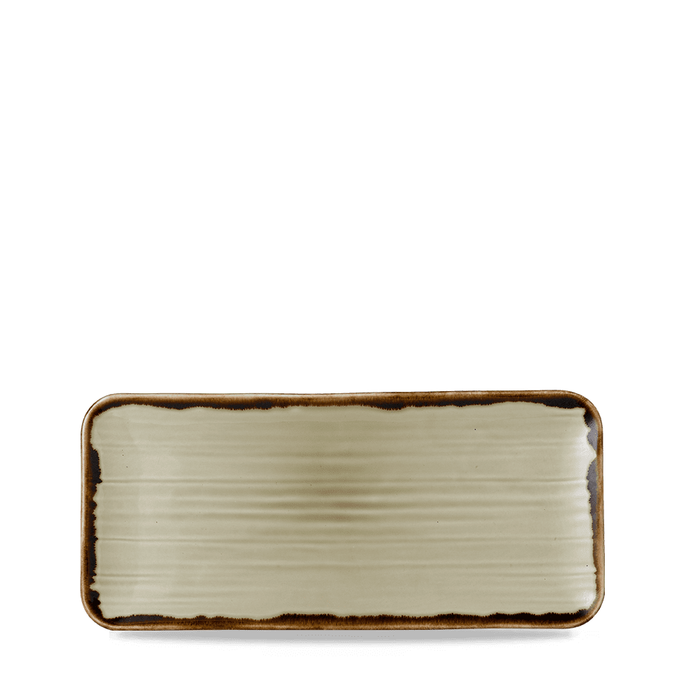 Harvest Linen Organic Coupe Rect Platter 34.6x15.6cm