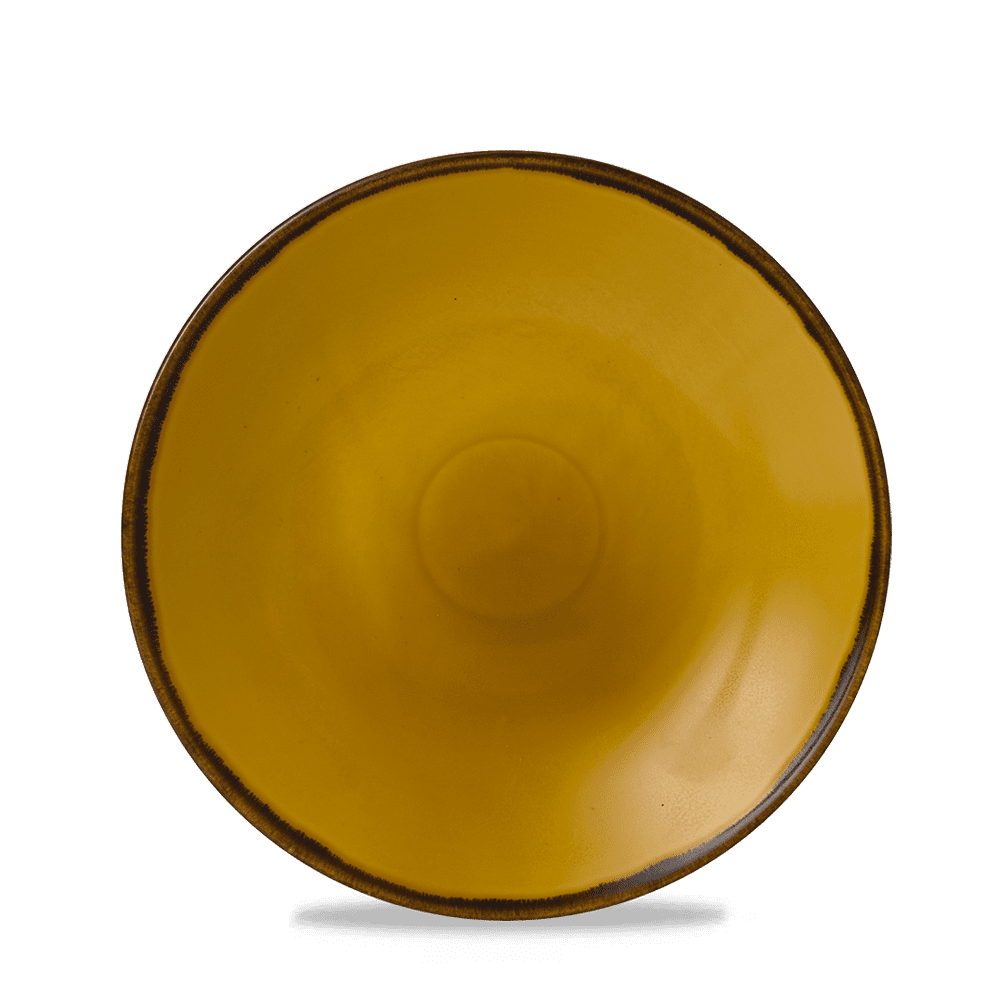 Harvest Mustard Deep Coupe Plate 28.1cm