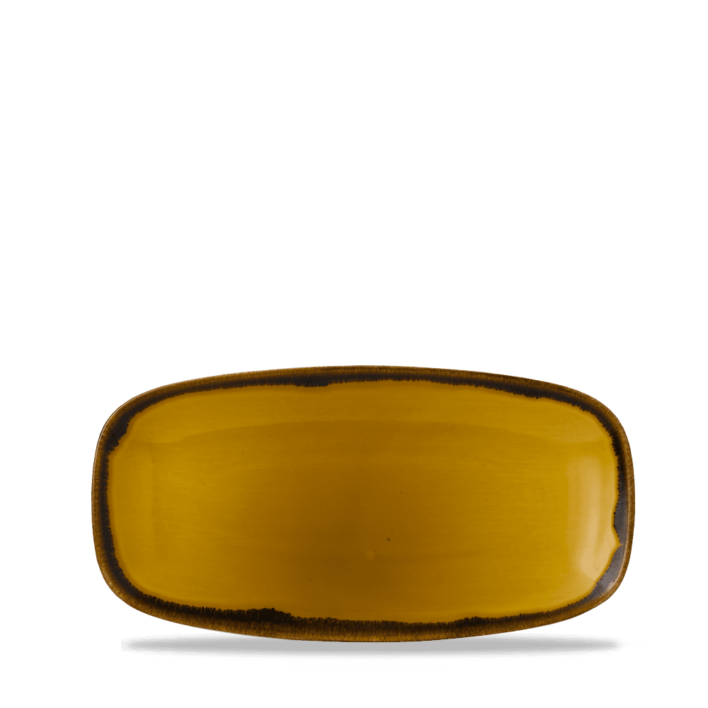 Harvest Mustard Chefs Oblong Plate 29.8x15.3cm