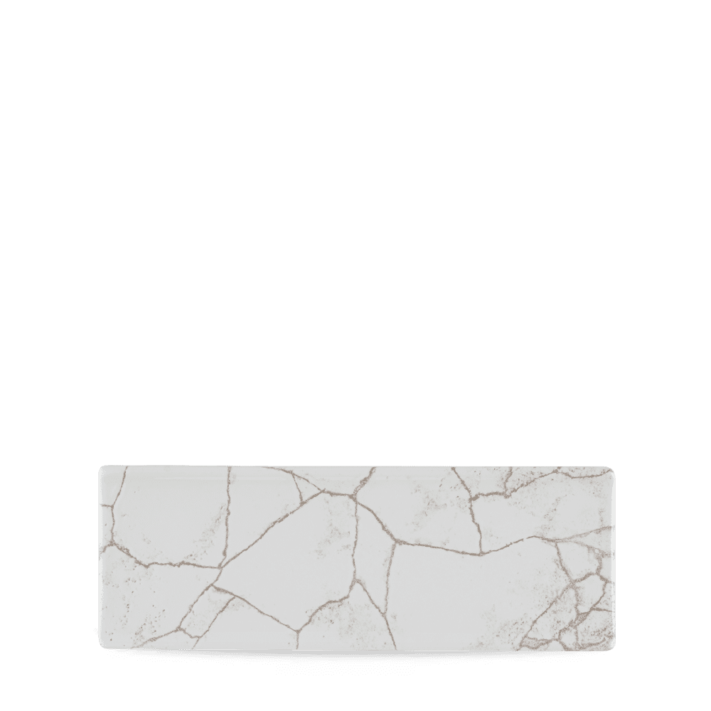 Kintsugi Agate Grey Oblong Plate 24.7x8.8cm
