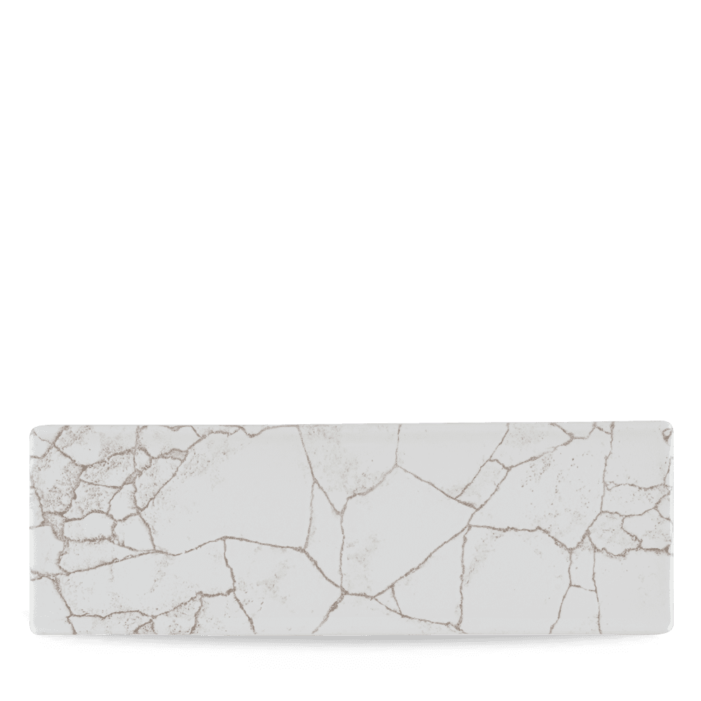Kintsugi Agate Grey Oblong Plate 32.3x10.5cm
