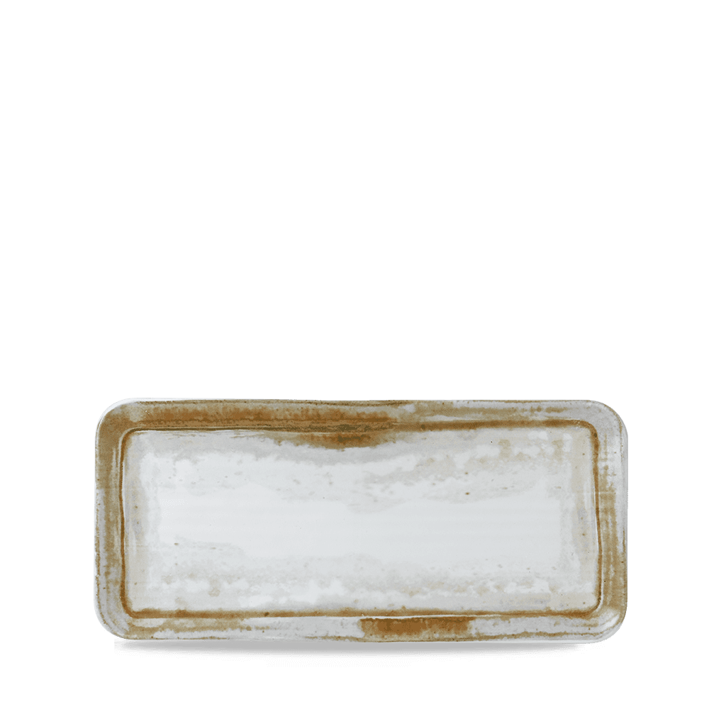 Sandstone Organic Coupe Rect Platter 34.6x15.6cm