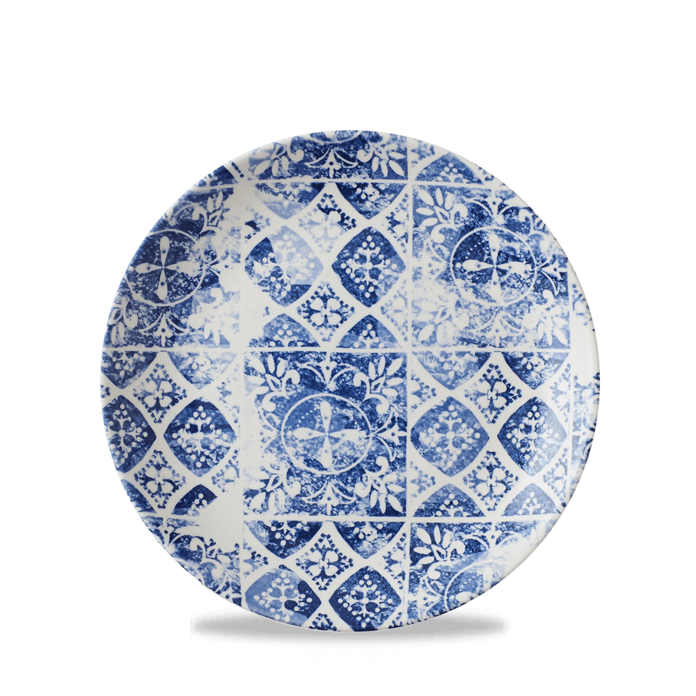 The Maker's Collection Porto Blue Coupe Plate 16.5cm