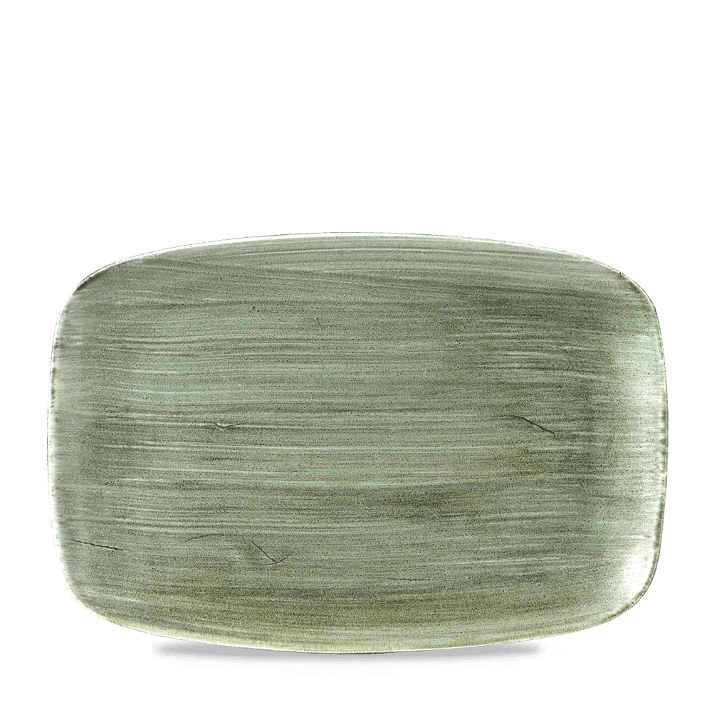 Stonecast Patina Chefs Oblong Plate No. 8 Burnished Green30x19.9cm