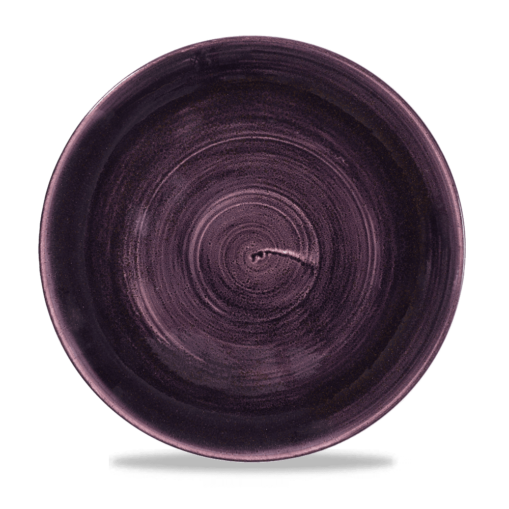 Stonecast Patina Deep Purple Coupe Plate 28.8cm