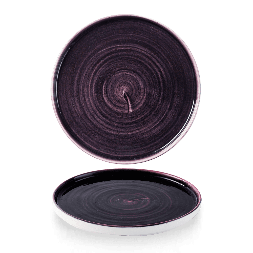 Stonecast Patina Deep Purple Walled Plate 26cm