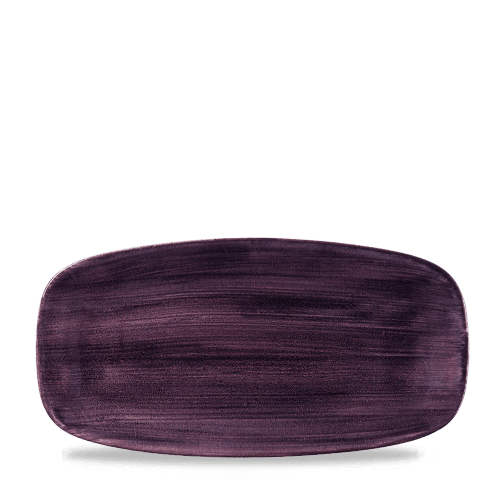 Stonecast Patina Deep Purple Chefs' Oblong Plate No.3 29.8x15.3cm