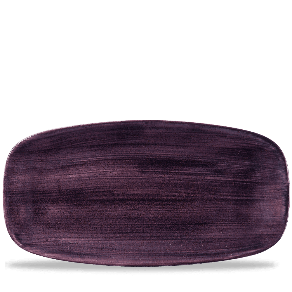 Stonecast Patina Deep Purple Chefs' Oblong Plate No.4 35.5x18.9cm