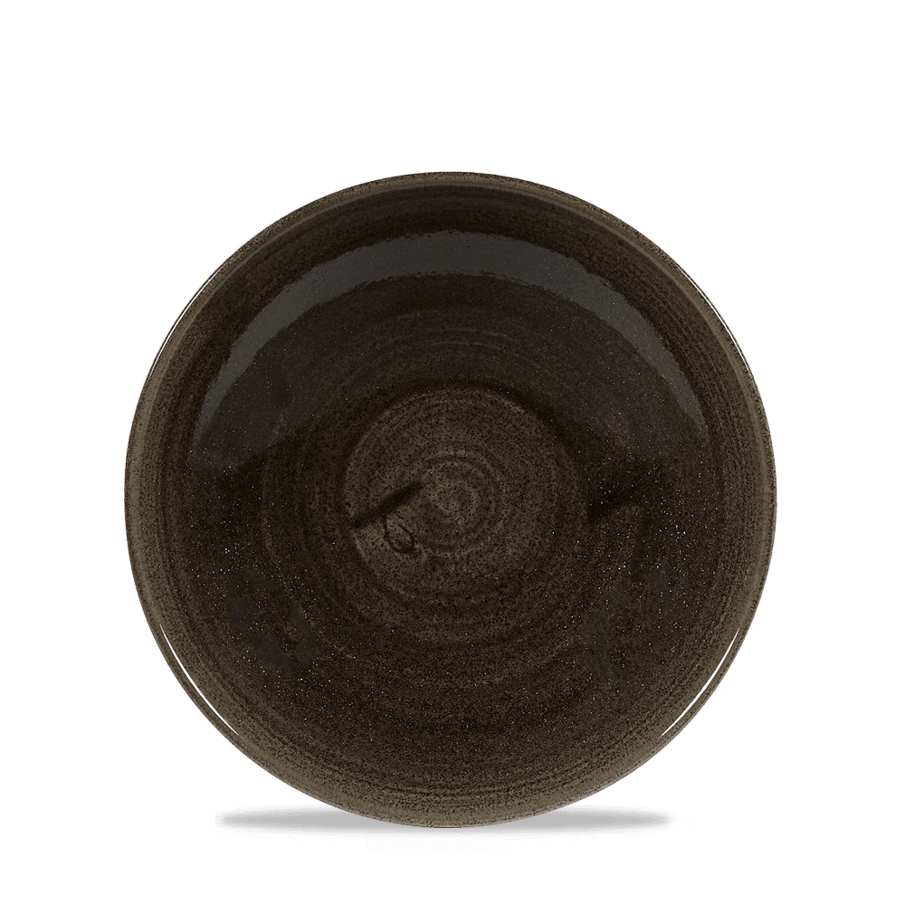 Stonecast Patina Iron Black Evolve Coupe Bowl 18.2cm