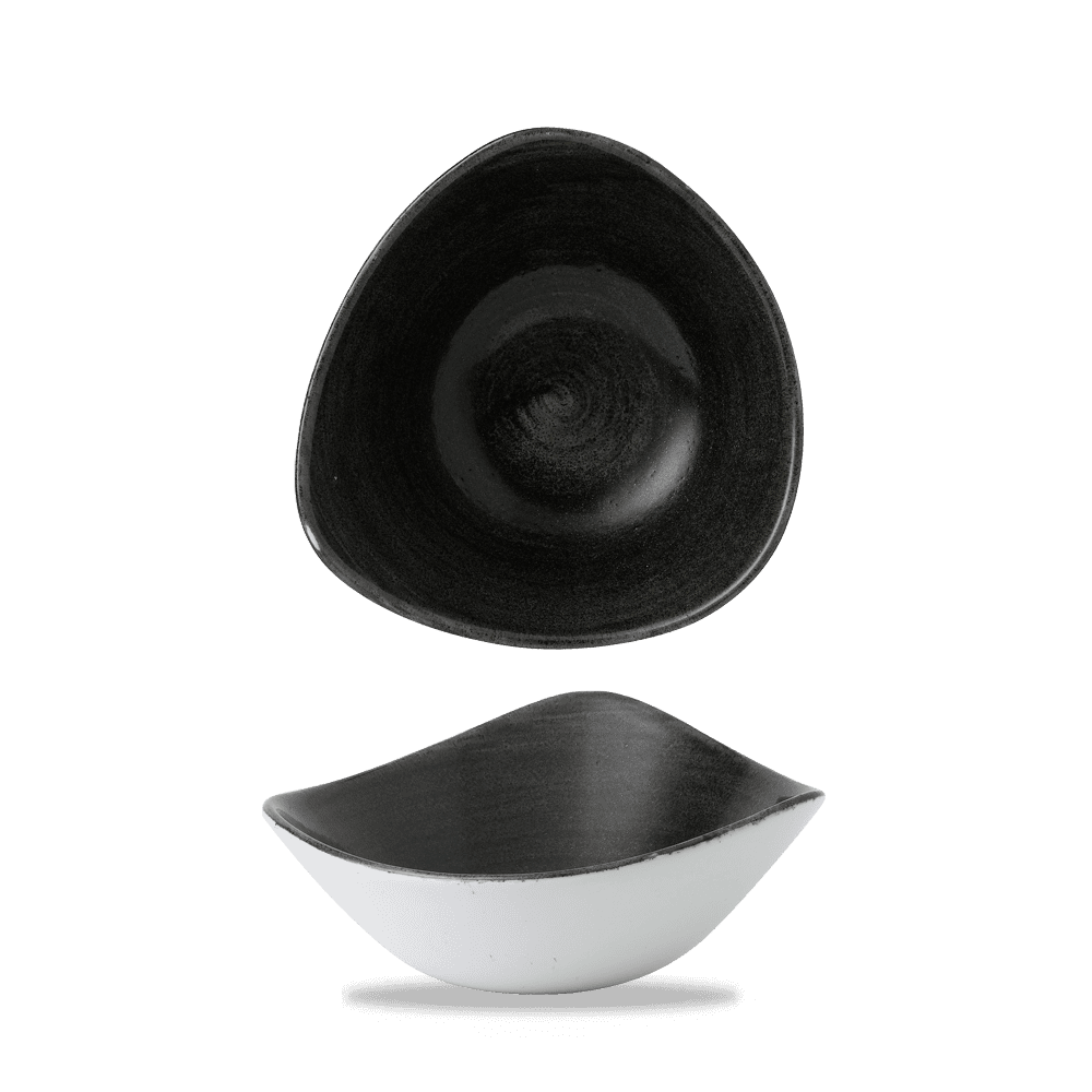 Stonecast Patina Triangle Bowl Iron Black 18.5cm