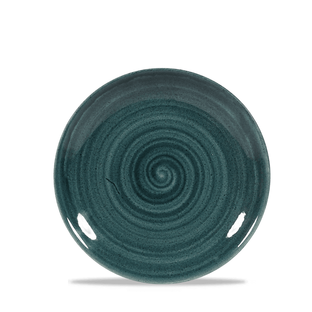 Stonecast Patina Small Coupe Plate Teal 16.5cm