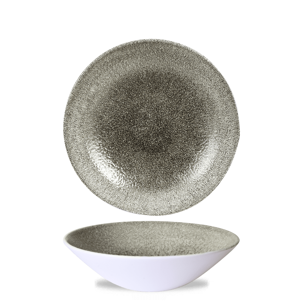 Raku Quartz Black Evolve Deep Coupe Bowl 22.2cm