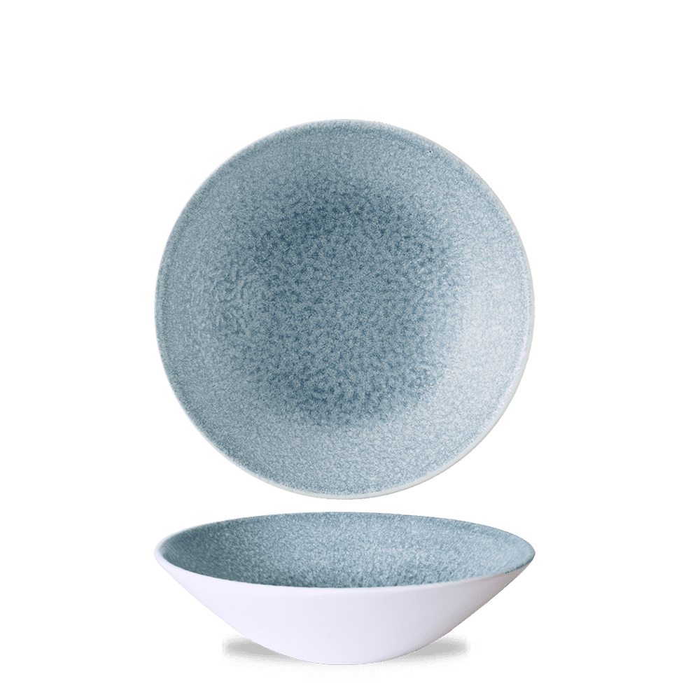 Raku Topaz Blue Evolve Deep Coupe Bowl 19.6cm
