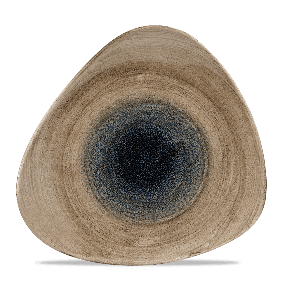 Stonecast Aqueous Triangle Plate Bayou 26.5cm