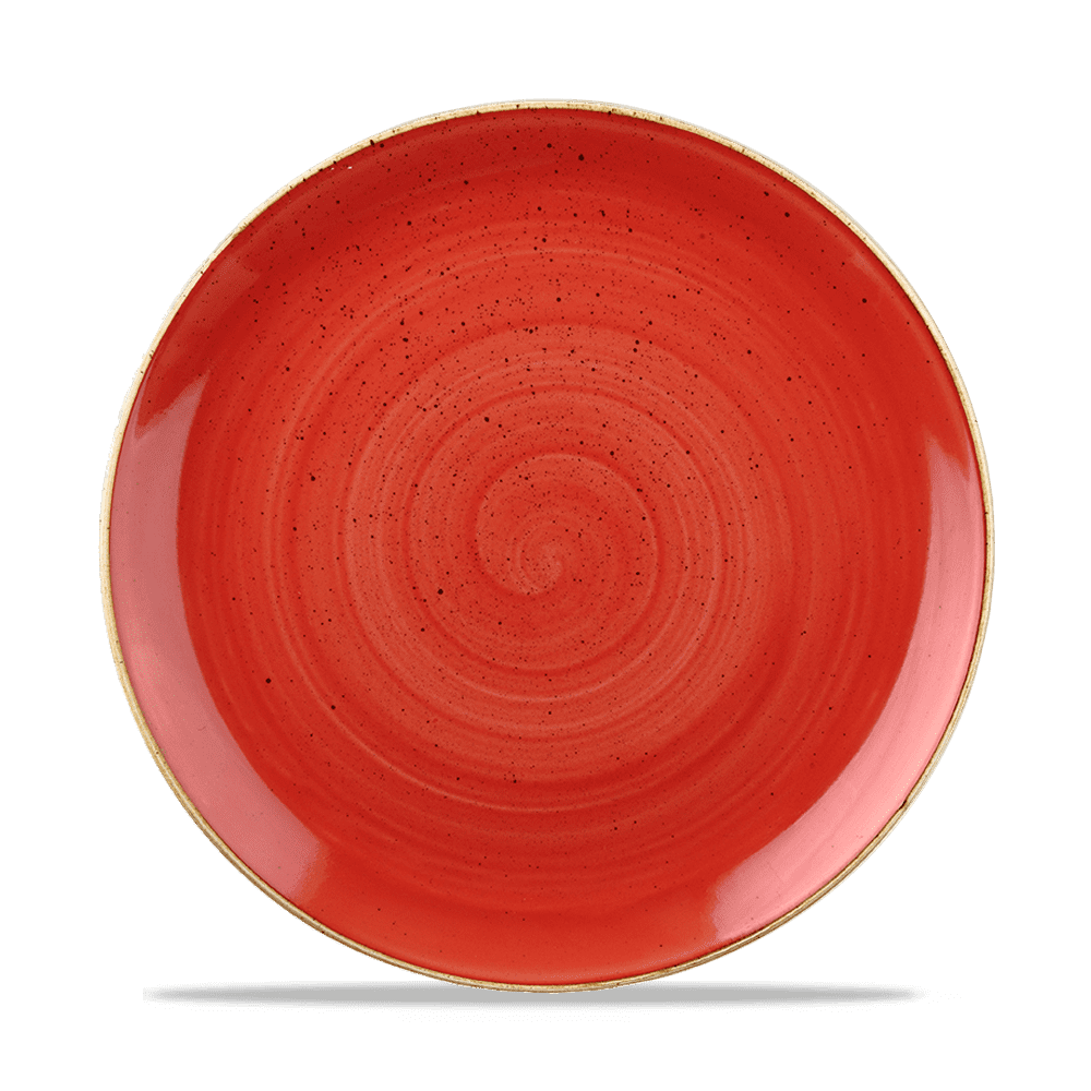 Stonecast Berry Red Coupe Plate 26cm