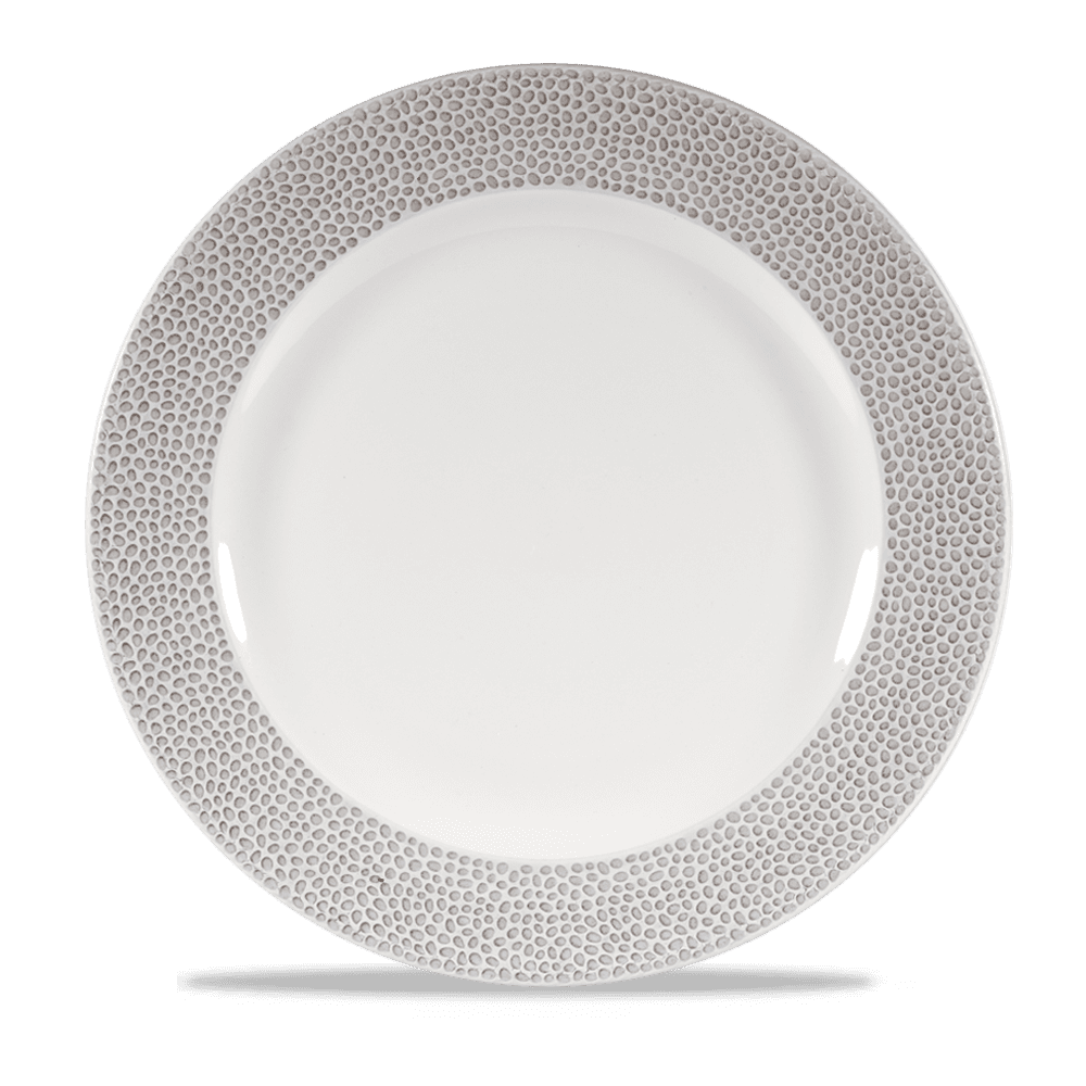 Isla Spinwash Shale Grey Footed Plate 27.6cm
