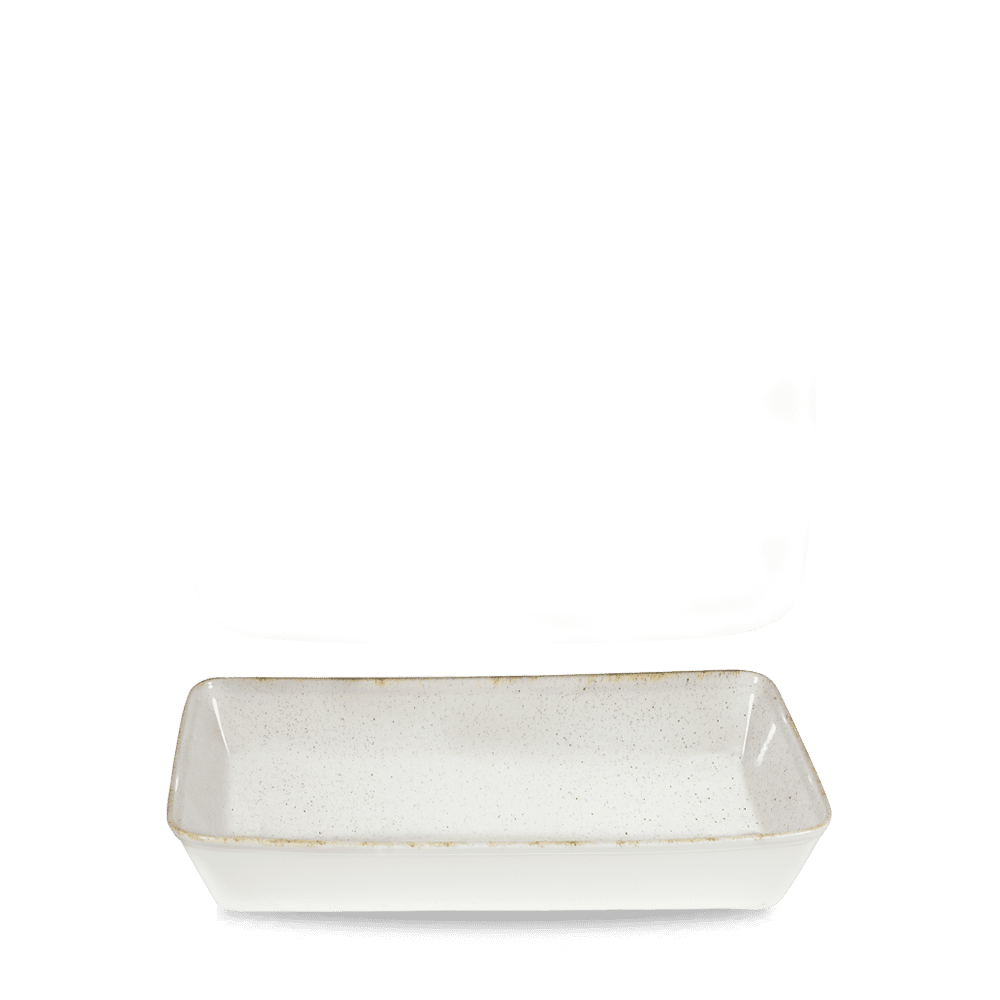 Stonecast Hints Barley White Rectangle Baking Tray 38x25x6.2cm