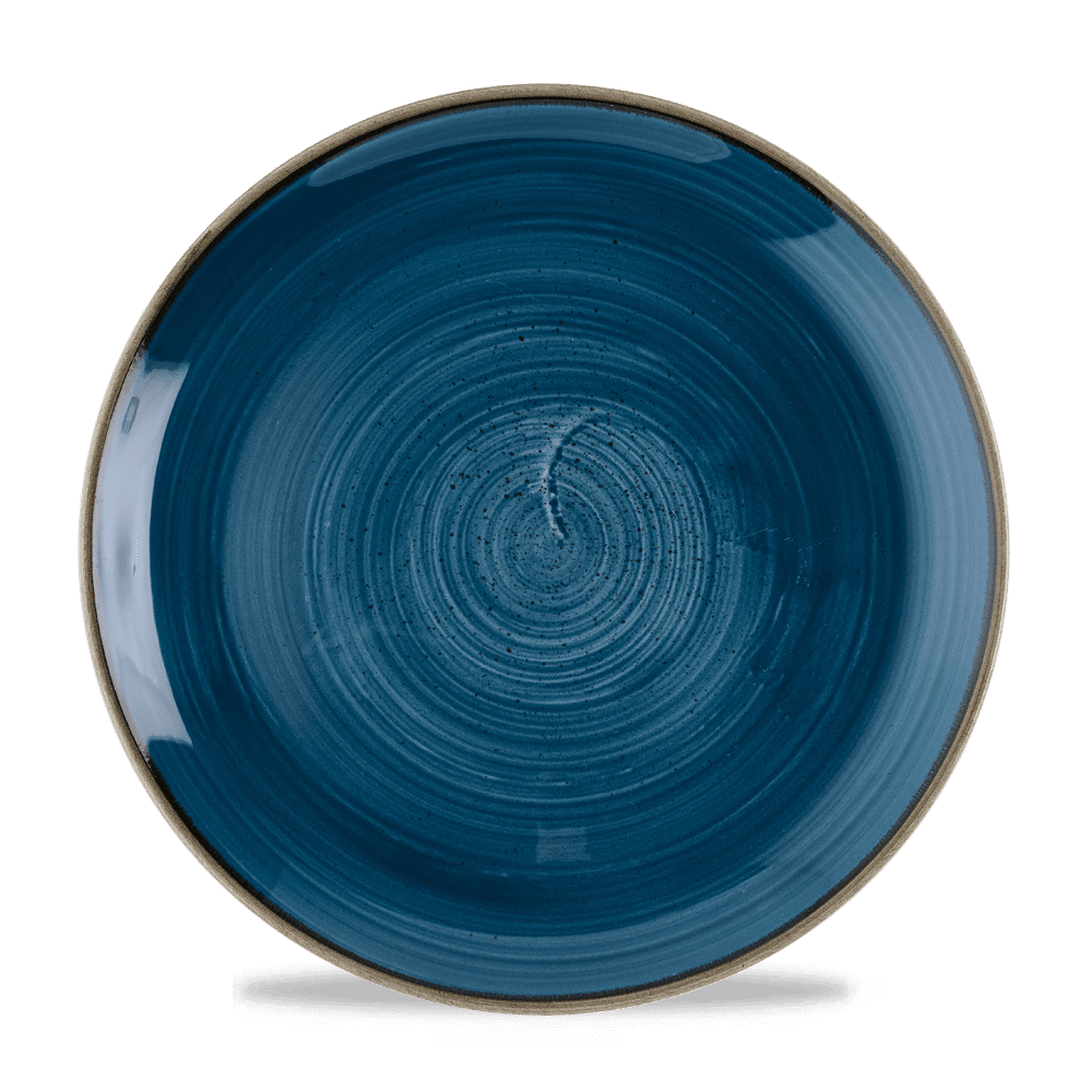 Stonecast Java Blue Evolve Coupe Plate 28.8cm
