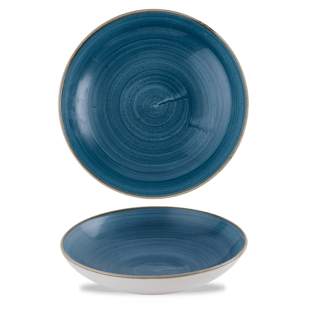 Stonecast Java Blue Evolve Coupe Bowl 24.8cm