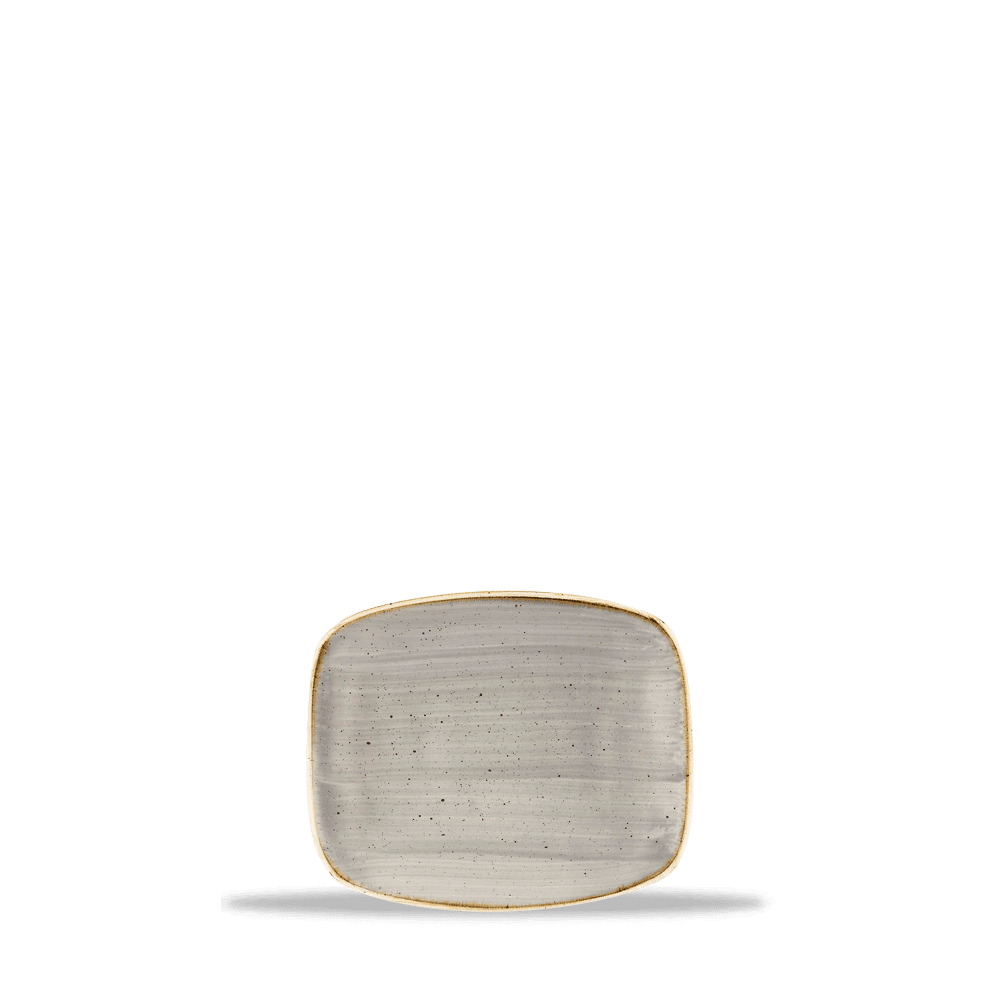 Stonecast Peppercorn Grey Oblong Chefs Plate 15.4x12.6cm