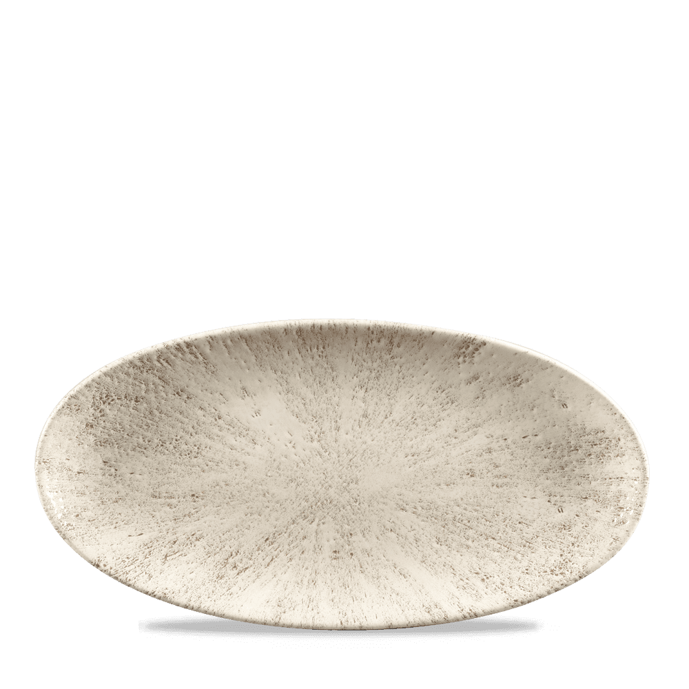 Stone Chefs Oval Plate Agate Grey 29.9x15cm