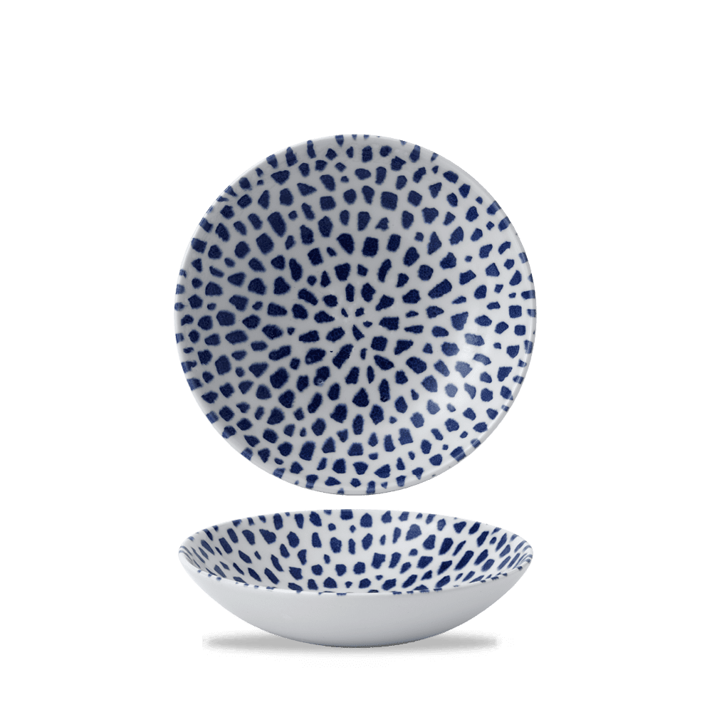 Terrazzo Blue Coupe Bowl 18.2cm