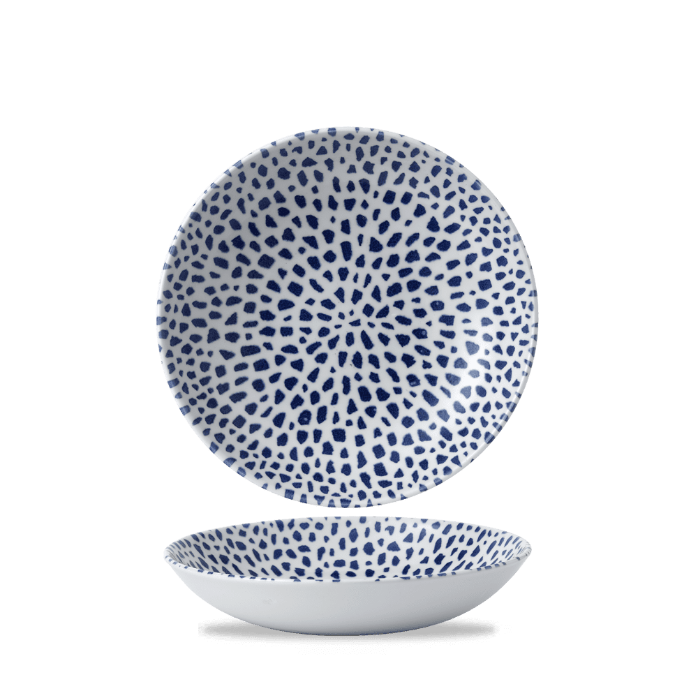 Terrazzo Blue Coupe Bowl 24.8cm