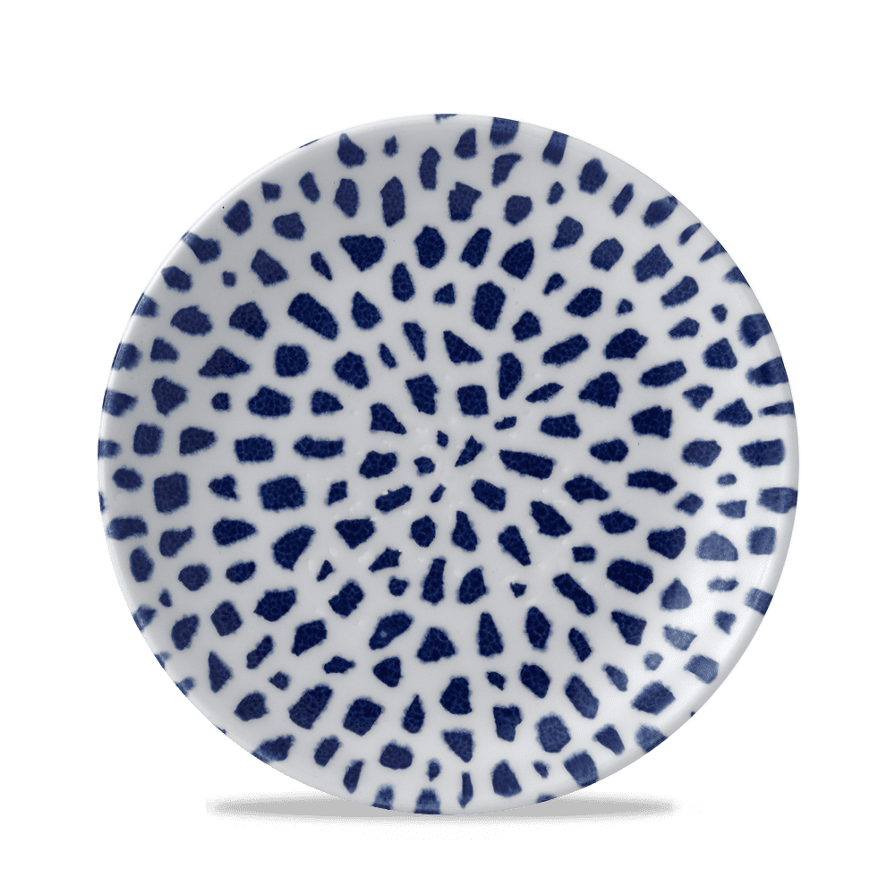 Terrazzo Blue Coupe Plate 21.7cm