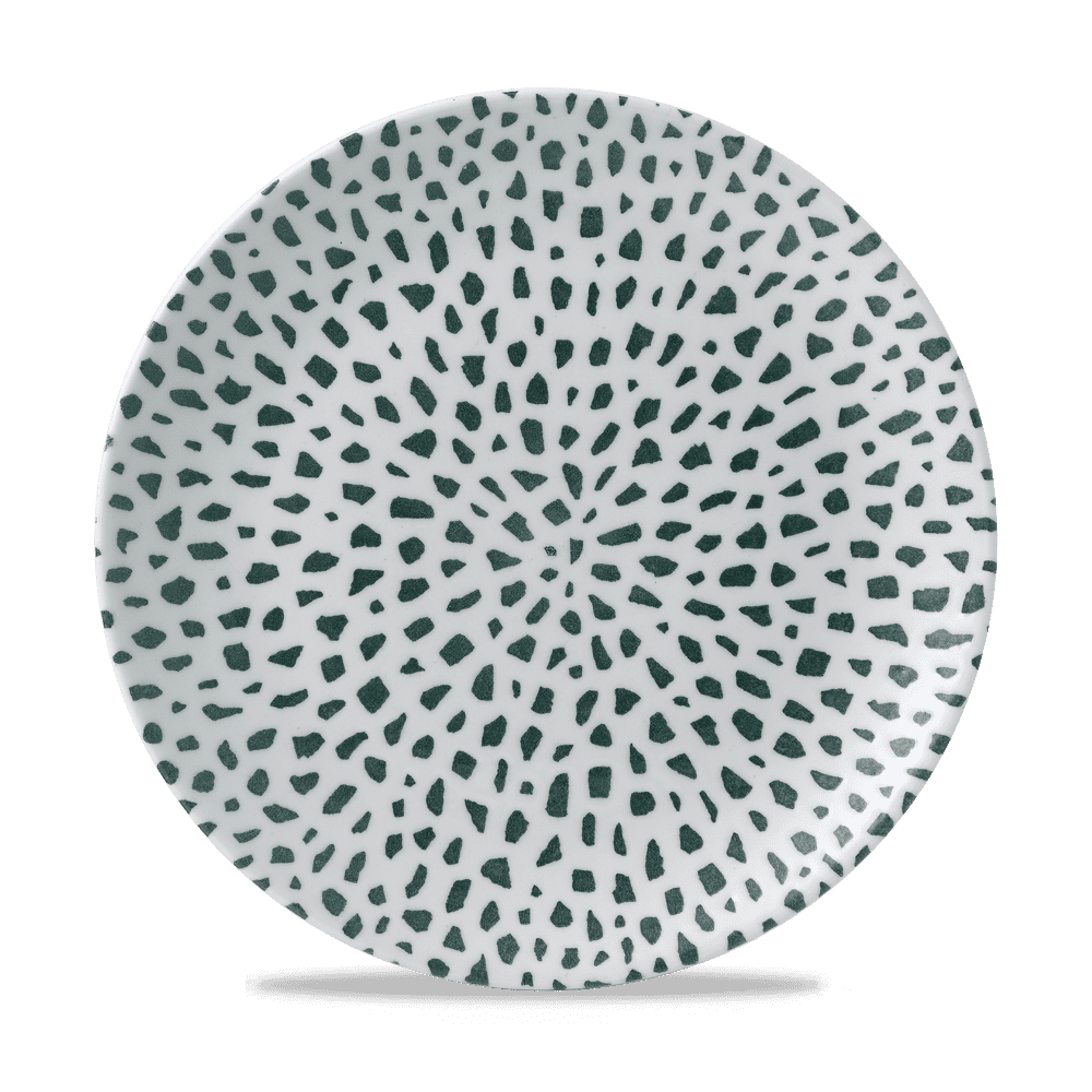 Terrazzo Green Coupe Plate 26cm