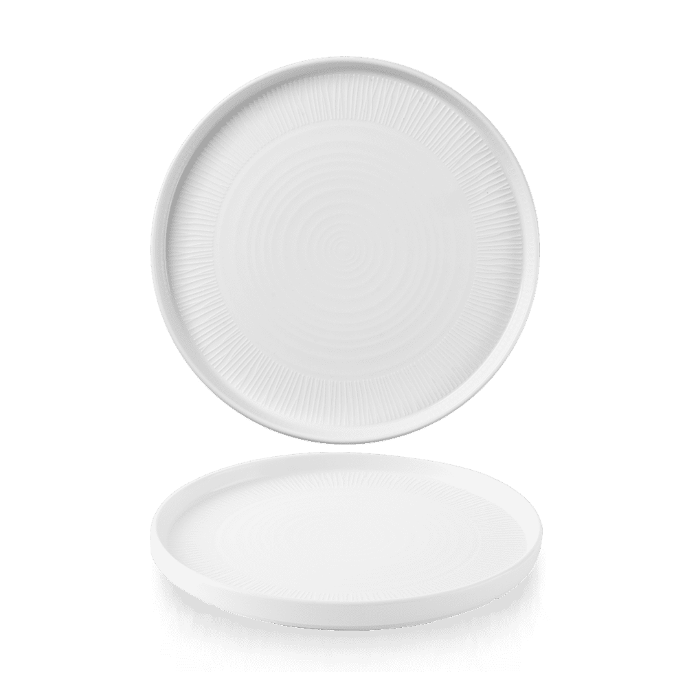 Bamboo White Walled Plate 21cm
