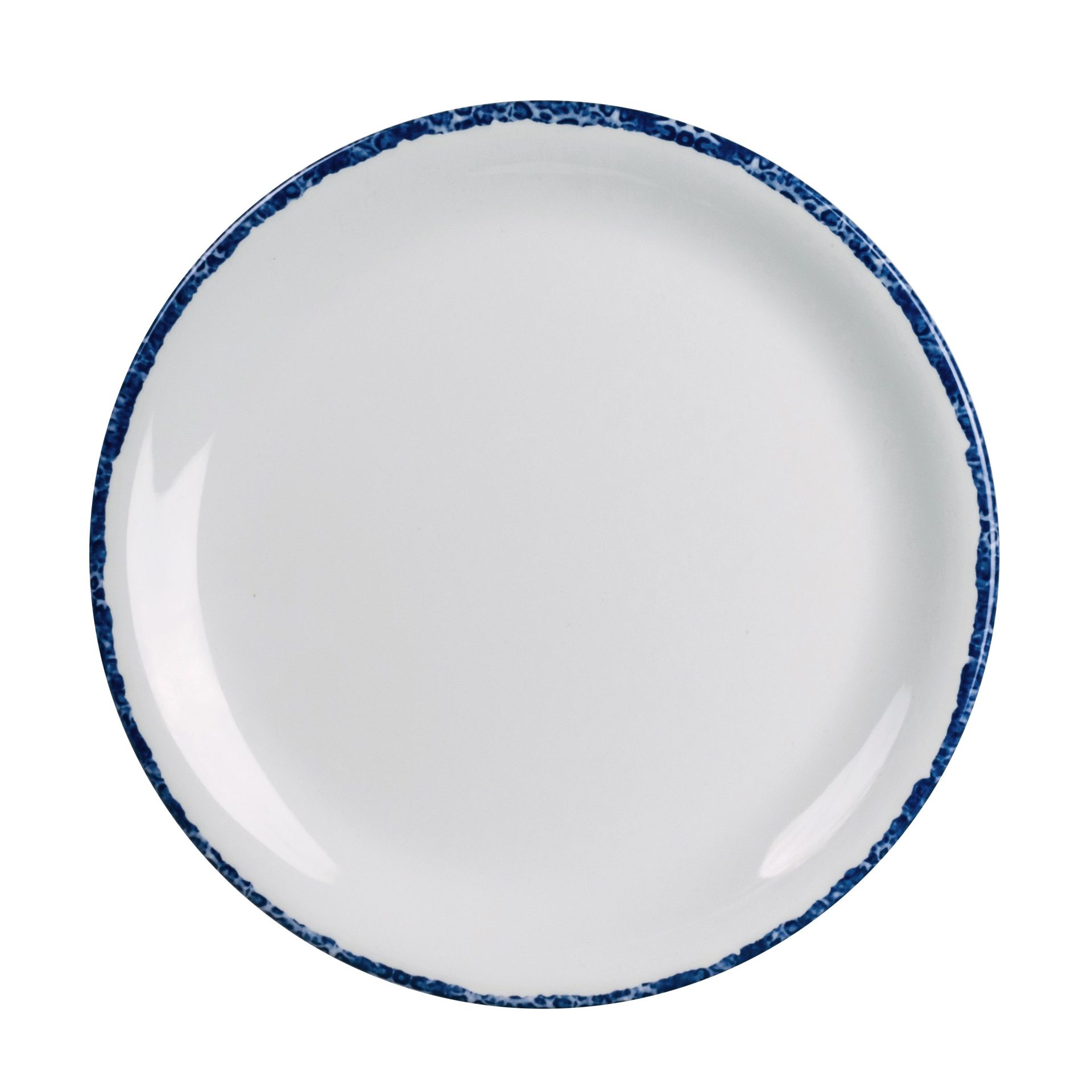 Blue Dapple Coupe Plate 15.2cm (6")